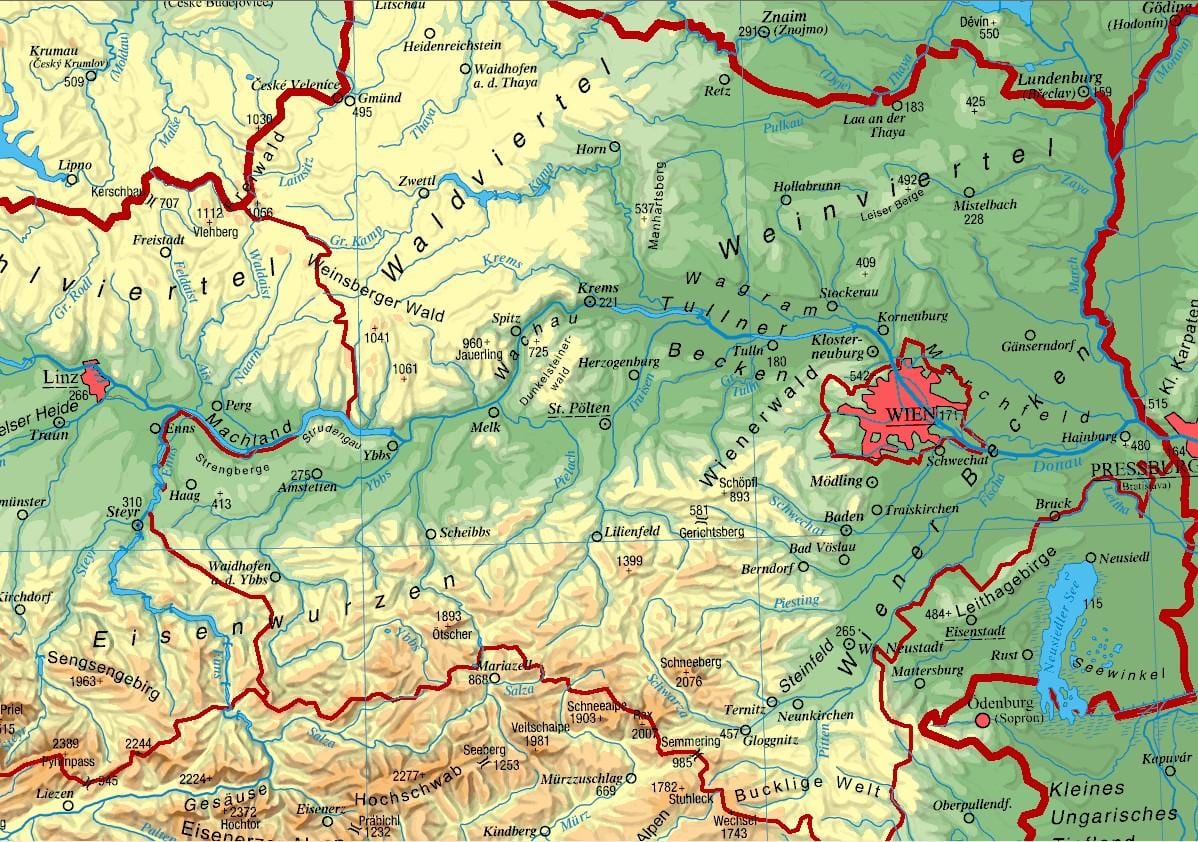 kaart alam-austria