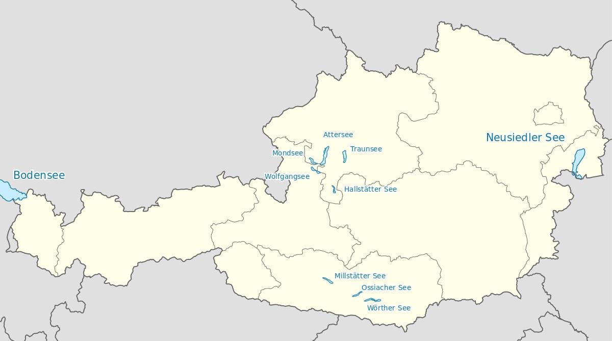 kaart austria järved