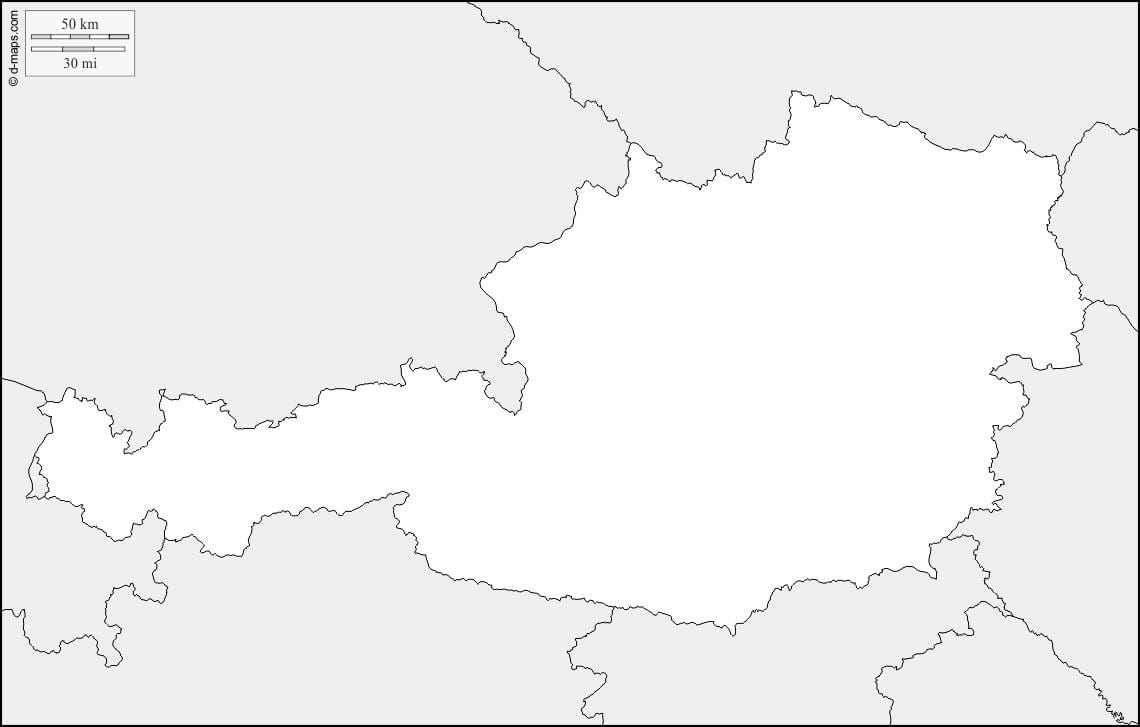 kaart austria kaart ülevaade