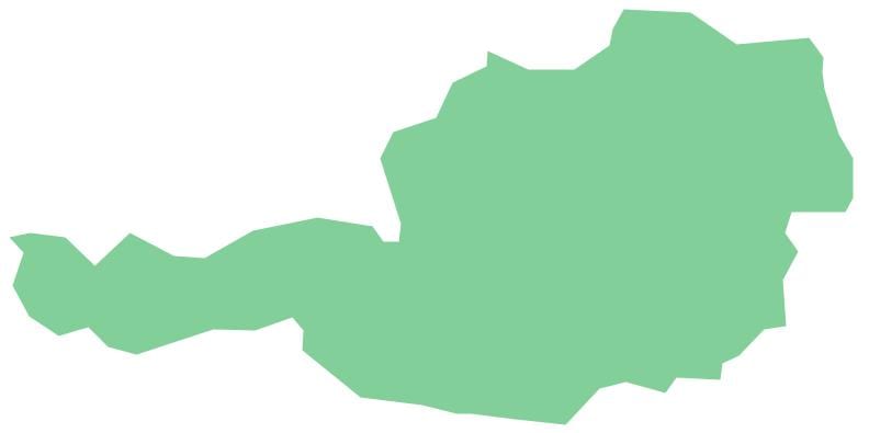 austria vektor kaart