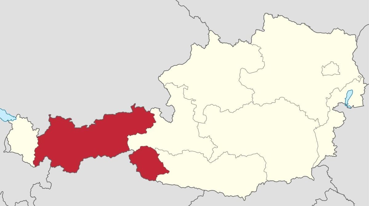 austria tirooli kaart