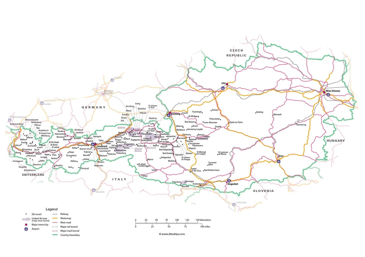 kaart austria tramm