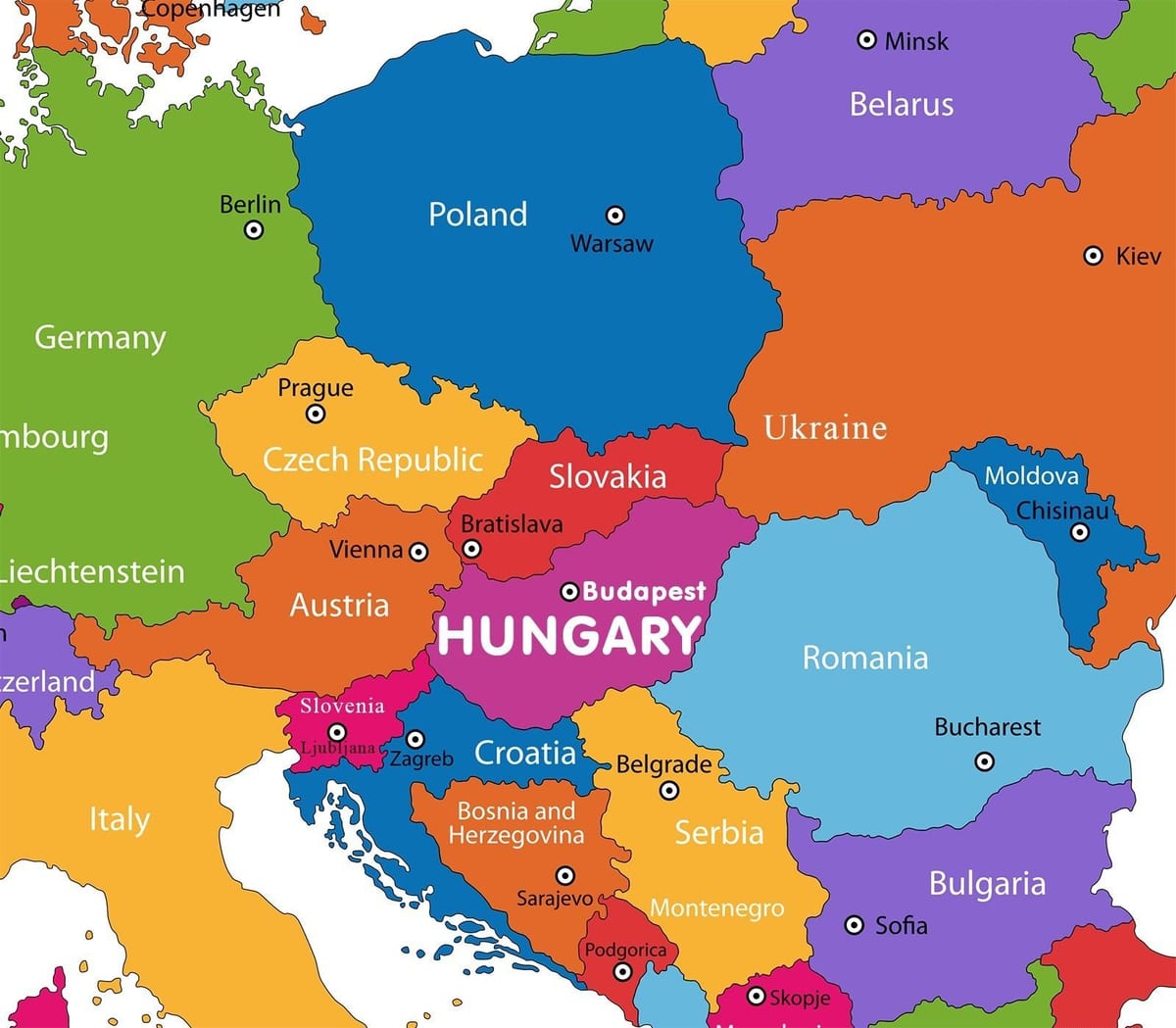 austria kaart world map"