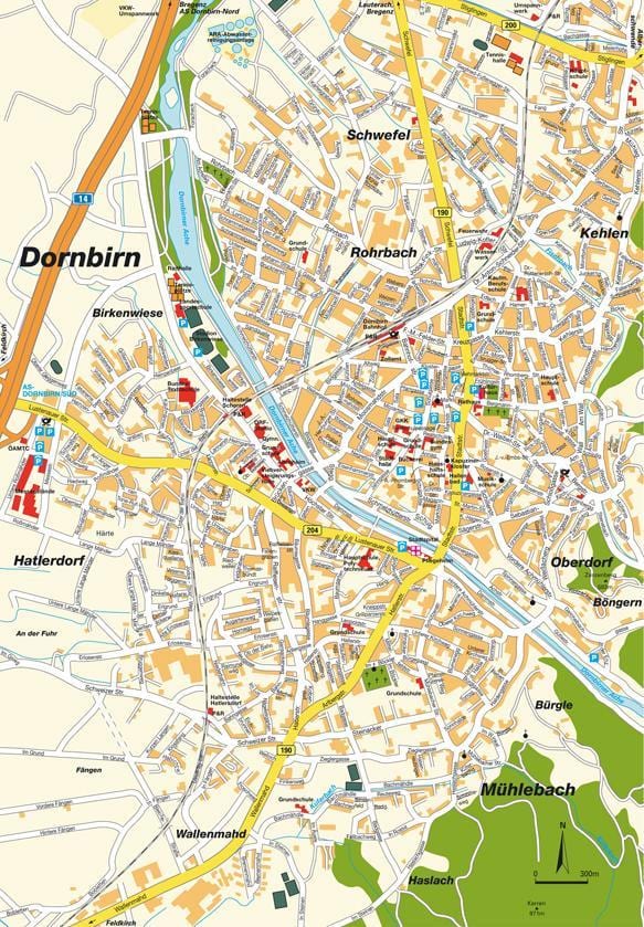 kaart dornbirn, austria