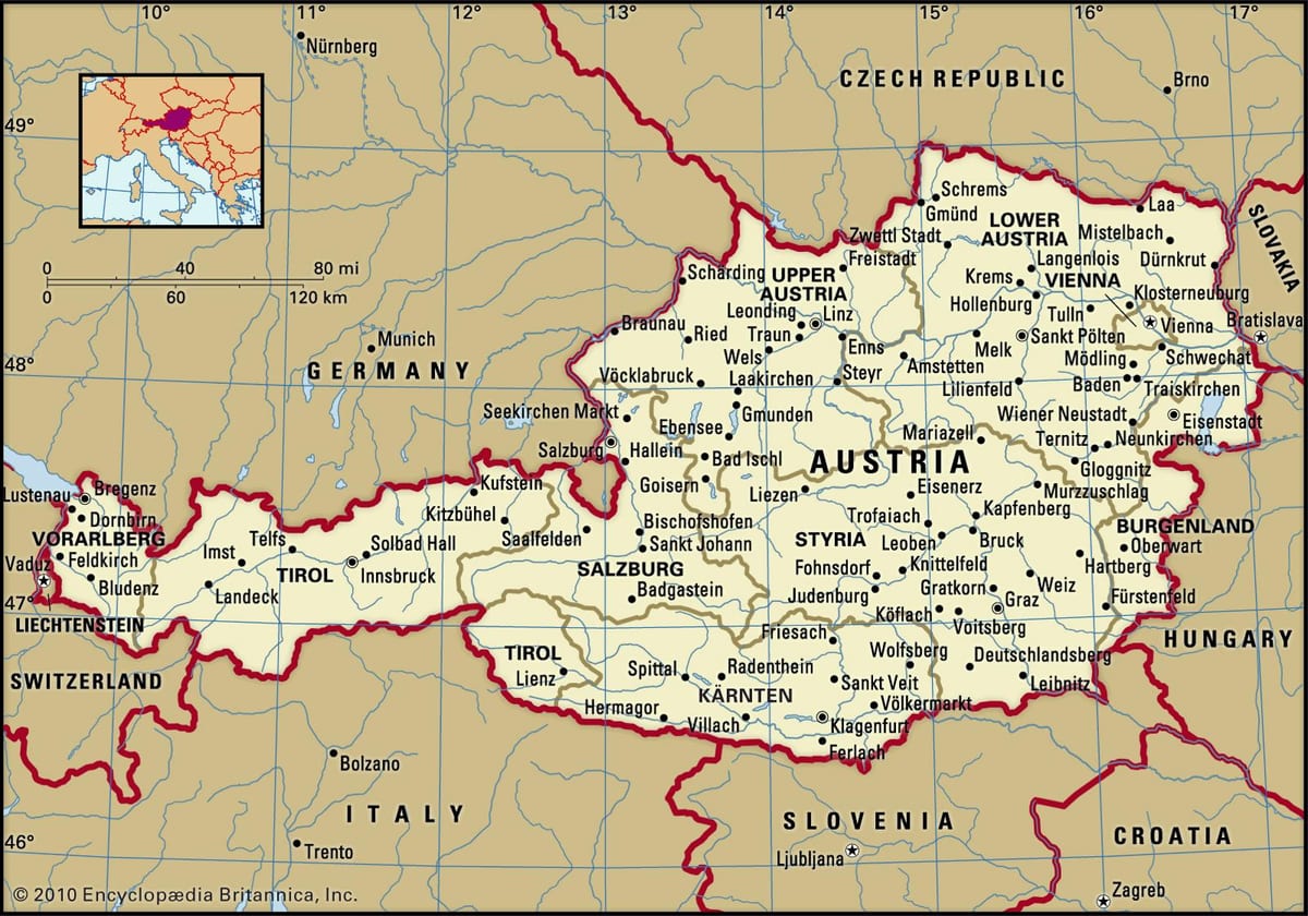 kaart lossid austria
