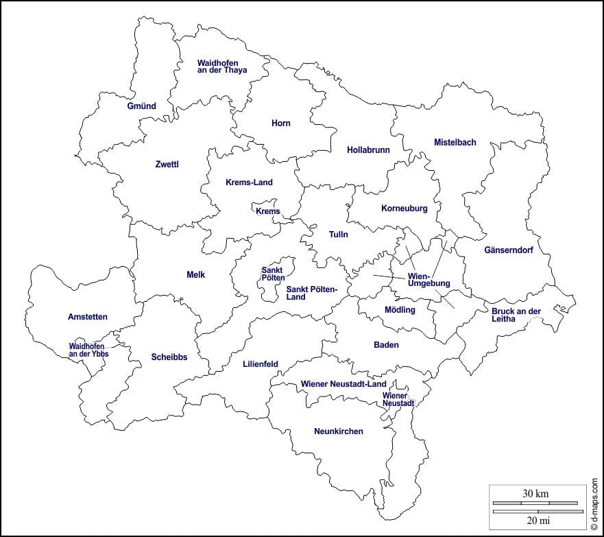 kaart modling austria
