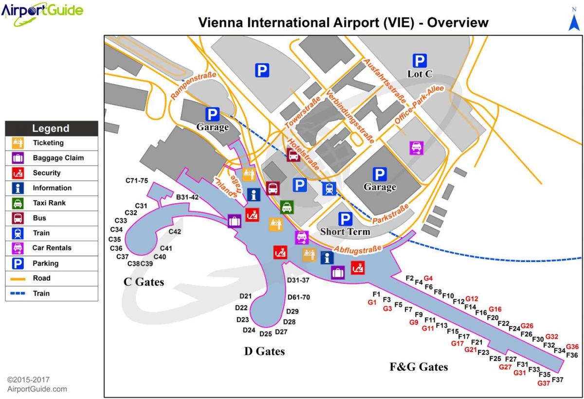 kaart viini austria lennujaam