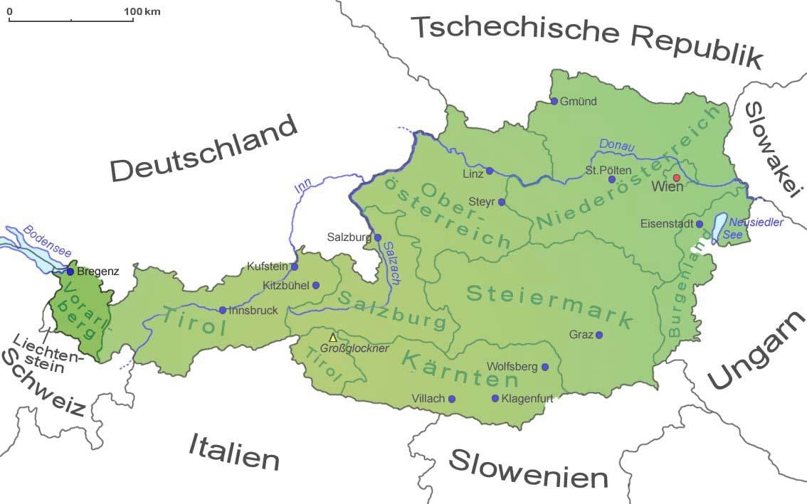 kaart vorarlberg austria