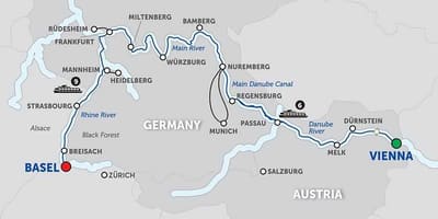 Kaart austria jõgi