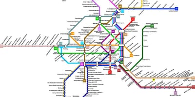 Austria metroo kaart