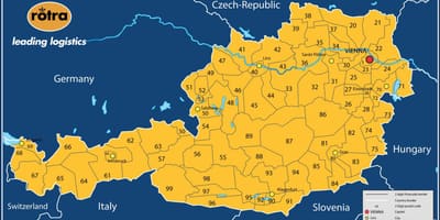 Kaart austria postiindeks 