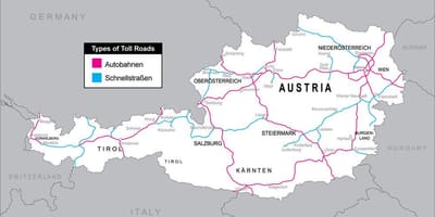 Tasulised teed austrias kaart