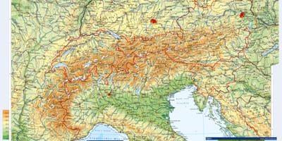 Kaart austria topograafiline