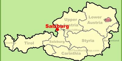Austria salzburgi kaart