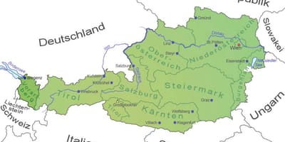 Kaart vorarlberg austria